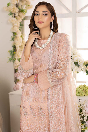 Adan Libas Rose Pink Camellia Chiffon Collection 2022 Online Shopping